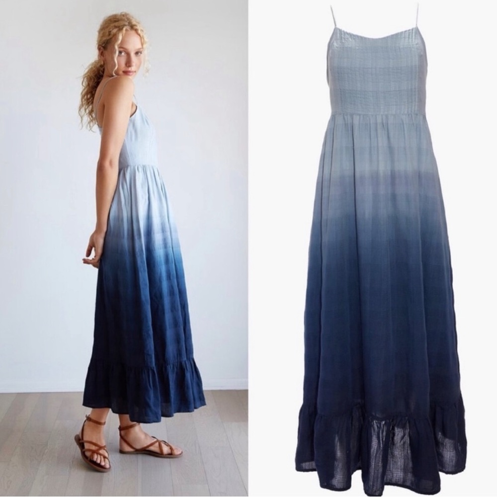 Madewell Dye Dip Pintuck Cami Dress